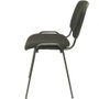PIQUERAS Y CRESPO Alcaraz Silla Confidente Apilable con Asiento Tapizado ARAN Negro